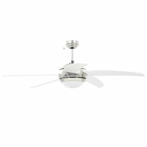 Ozdobný stropní ventilátor se světlem 128 cm bílý - obrázek 4