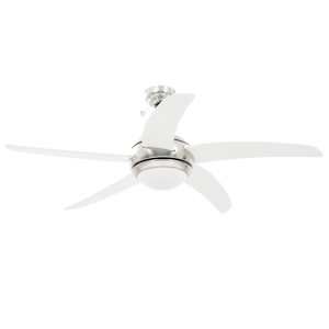 Ozdobný stropní ventilátor se světlem 128 cm bílý - obrázek 5