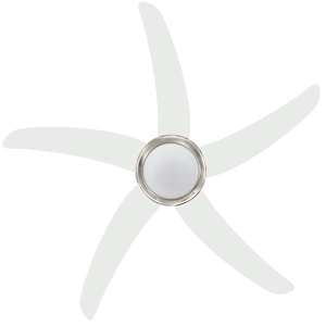Ozdobný stropní ventilátor se světlem 128 cm bílý - obrázek 6