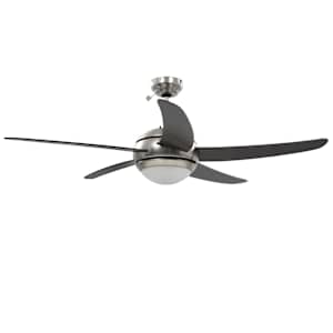 Ozdobný stropní ventilátor se světlem 128 cm hnědý - obrázek 4