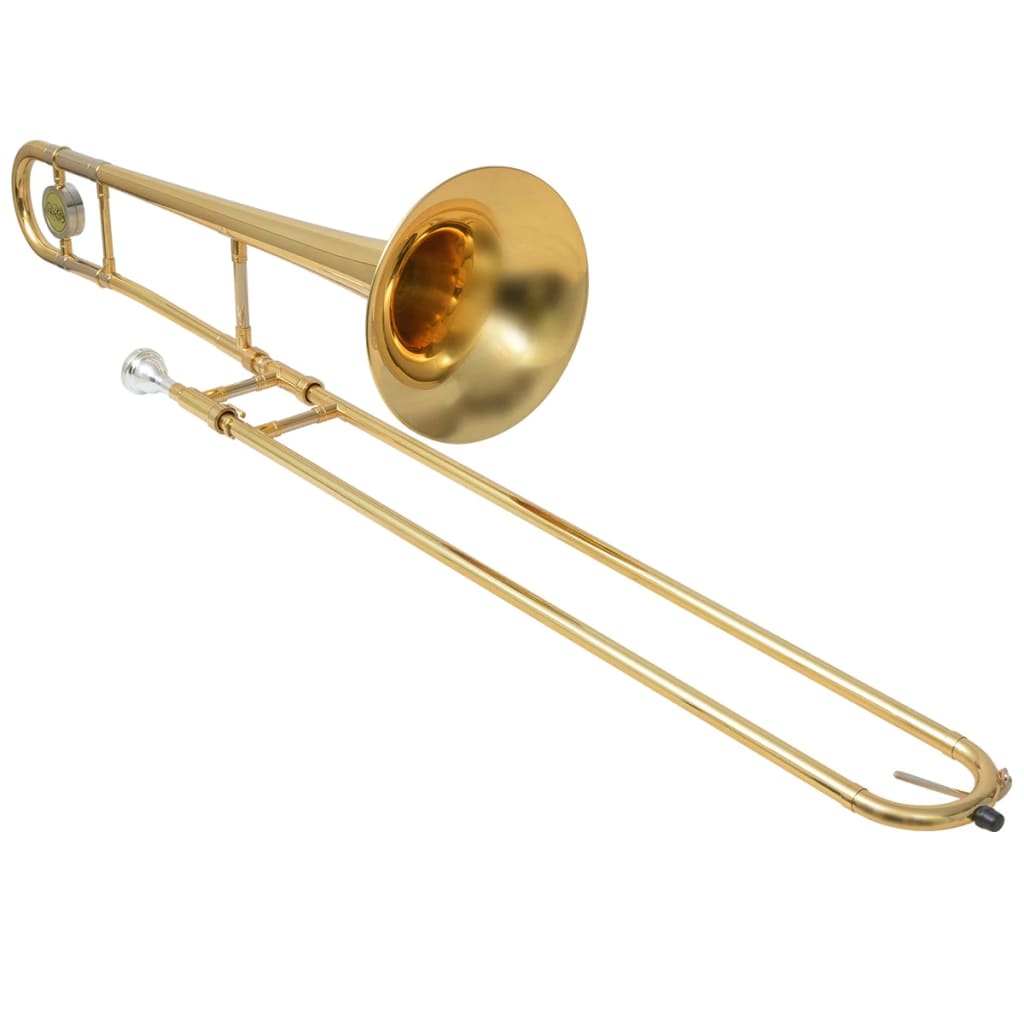 

vidaXL Trombone messing met goudlak Bb