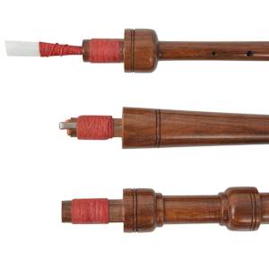 Dětské skotské dudy horalské červený tartan Royal Steward - obrázek 3