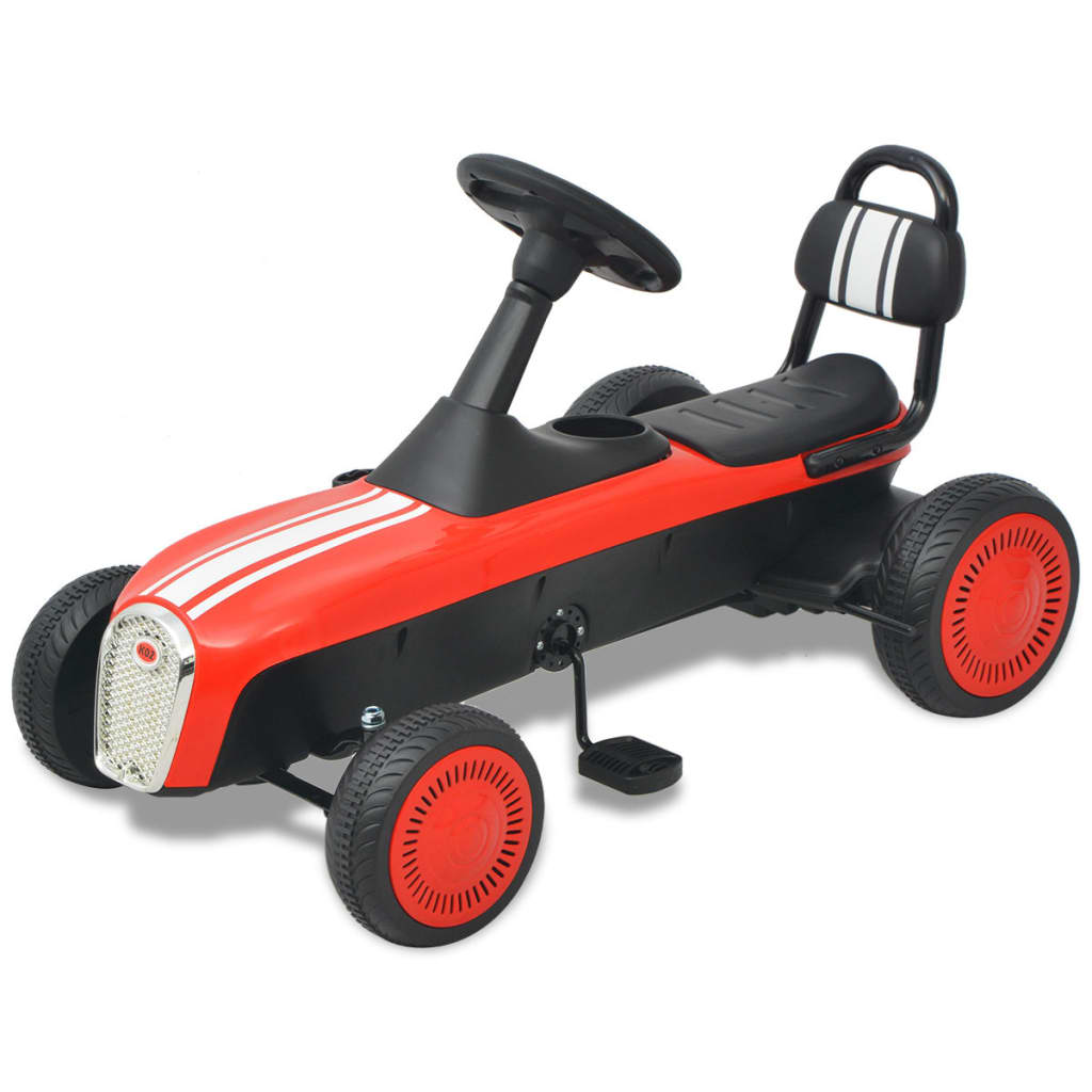 vidaXL Mașinuță kart cu pedale, roșu imagine vidaxl.ro