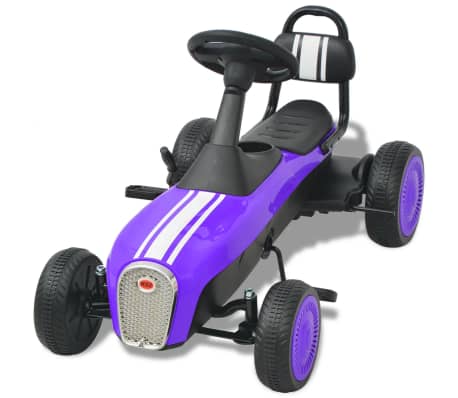 vidaXL Kart con pedales morado