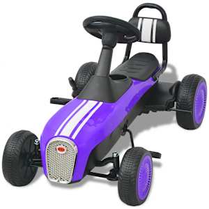 vidaXL Pedalais minamas kartingas, violetinis