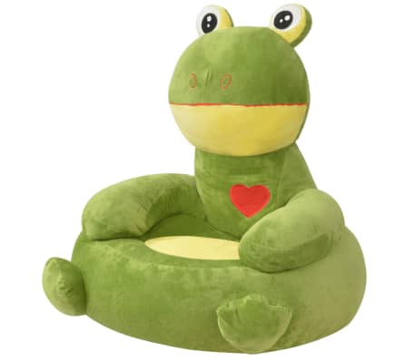 vidaXL Plüsch-Kindersessel Frosch Grün im vidaXL Trendshop | vidaXL.ch