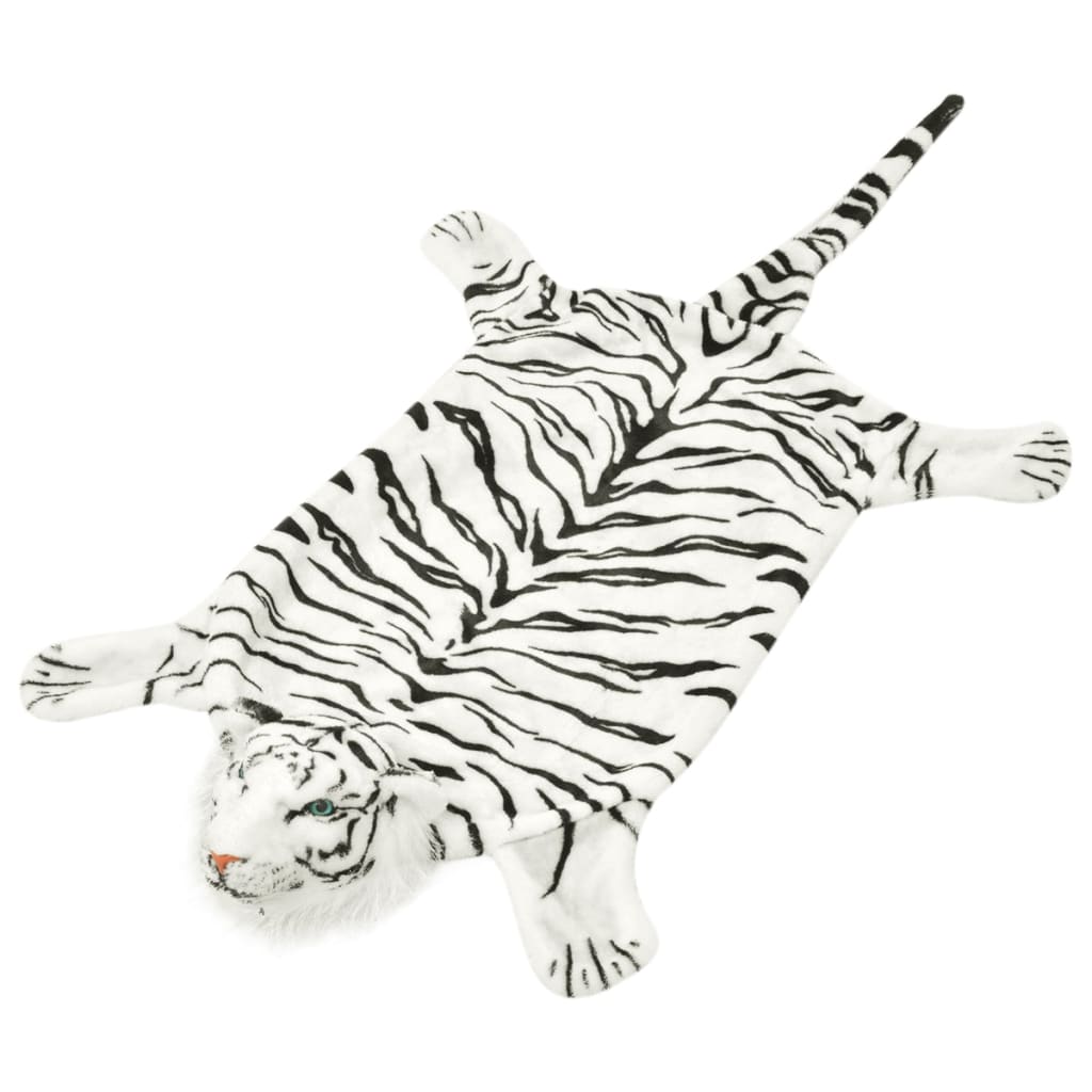 Tigerfell Teppich Plüsch 144 cm Weiß – Urban Lifestyle