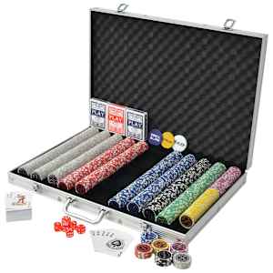 Poker set s 1000 laserovými žetony hliník - obrázek 2