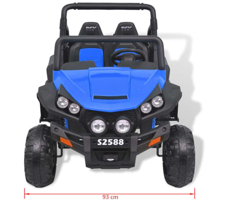 vidaXL Auto Elettrica Cavalcabile 2 Persone XXL Blu e Nera