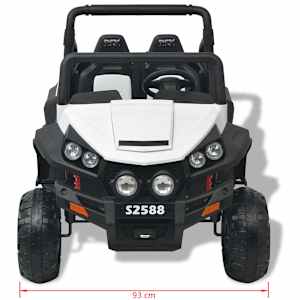 vidaXL Voiture &eacute;lectrique pour enfants 2 places XXL Blanc et noir