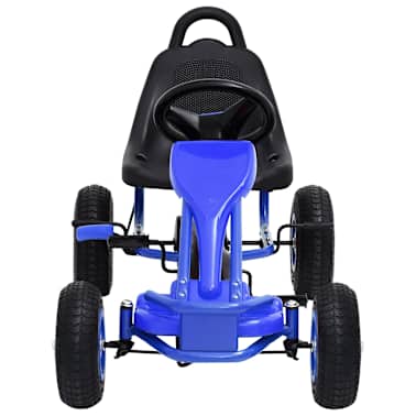 vidaXL Kart a pedais com pneus pneumáticos azul[3/7]