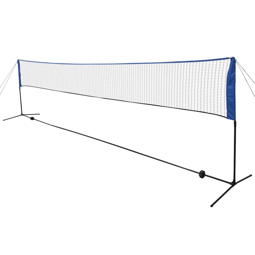 vidaXL Badmintonnetz mit Federbällen 600x155 cm