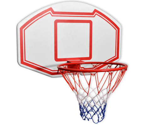 vidaXL Basketballkorb-Set mit Basketball Korb 3-tlg. Wandmontierbar 90