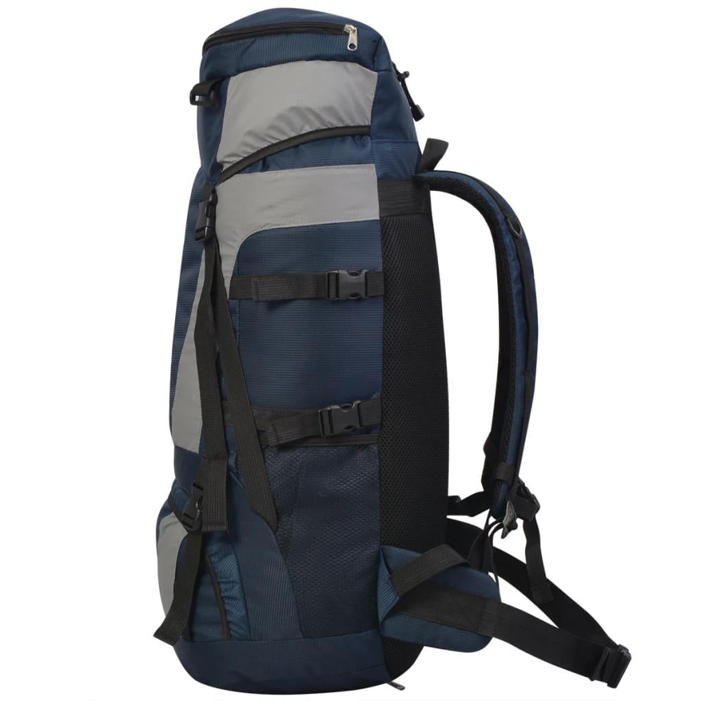 vidaXL Backpack met regenhoes XXL 75 L marineblauw