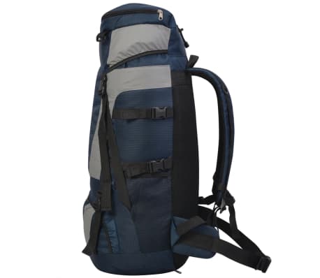 vidaXL Hiking Backpack with Rain Cover XXL 75 L Navy