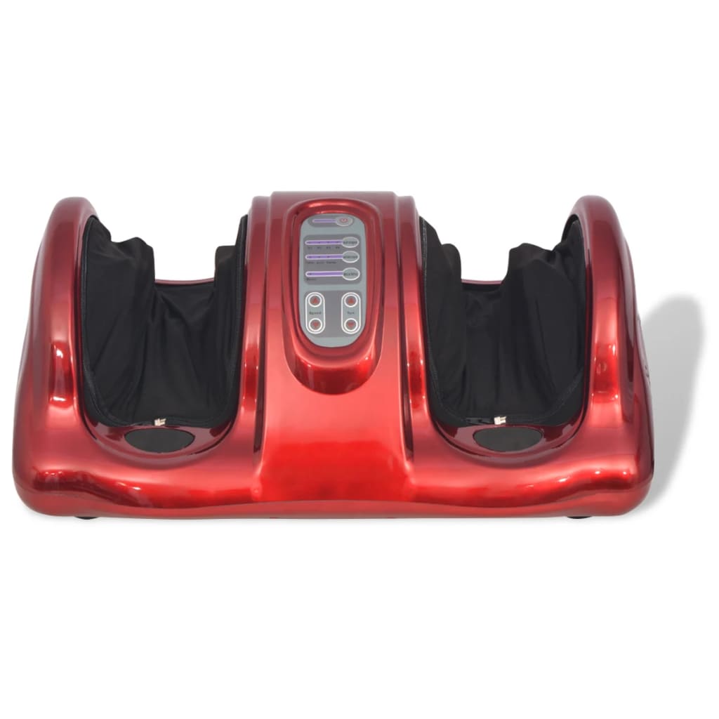 vidaXL Appareil de massage des pieds Shiatsu Rouge