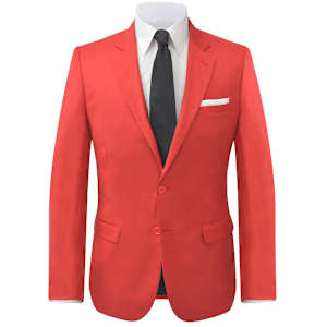 vidaXL 2-tlg. Herren-Anzug Rot Gr&ouml;&szlig;e 46