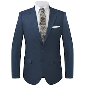 vidaXL 2-tlg. Herren-Anzug Kariert Blau Gr&ouml;&szlig;e 52