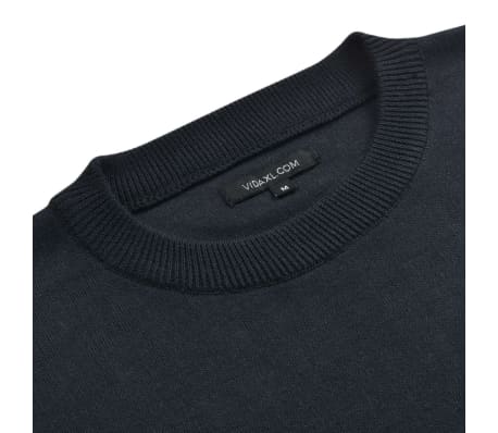 vidaXL Men's Pullover Sweater Round Neck Navy M