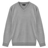 vidaXL Jersey de hombre cuello de pico gris XL