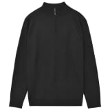 vidaXL Jersey de hombre con cremallera negro XL