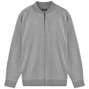 vidaXL Cardigã para homem tamanho L cinzento[1/5]