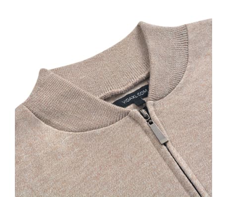 vidaXL Cardigan pour hommes Beige Taille M