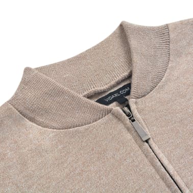 vidaXL Cardigã para homem tamanho XL bege[2/5]