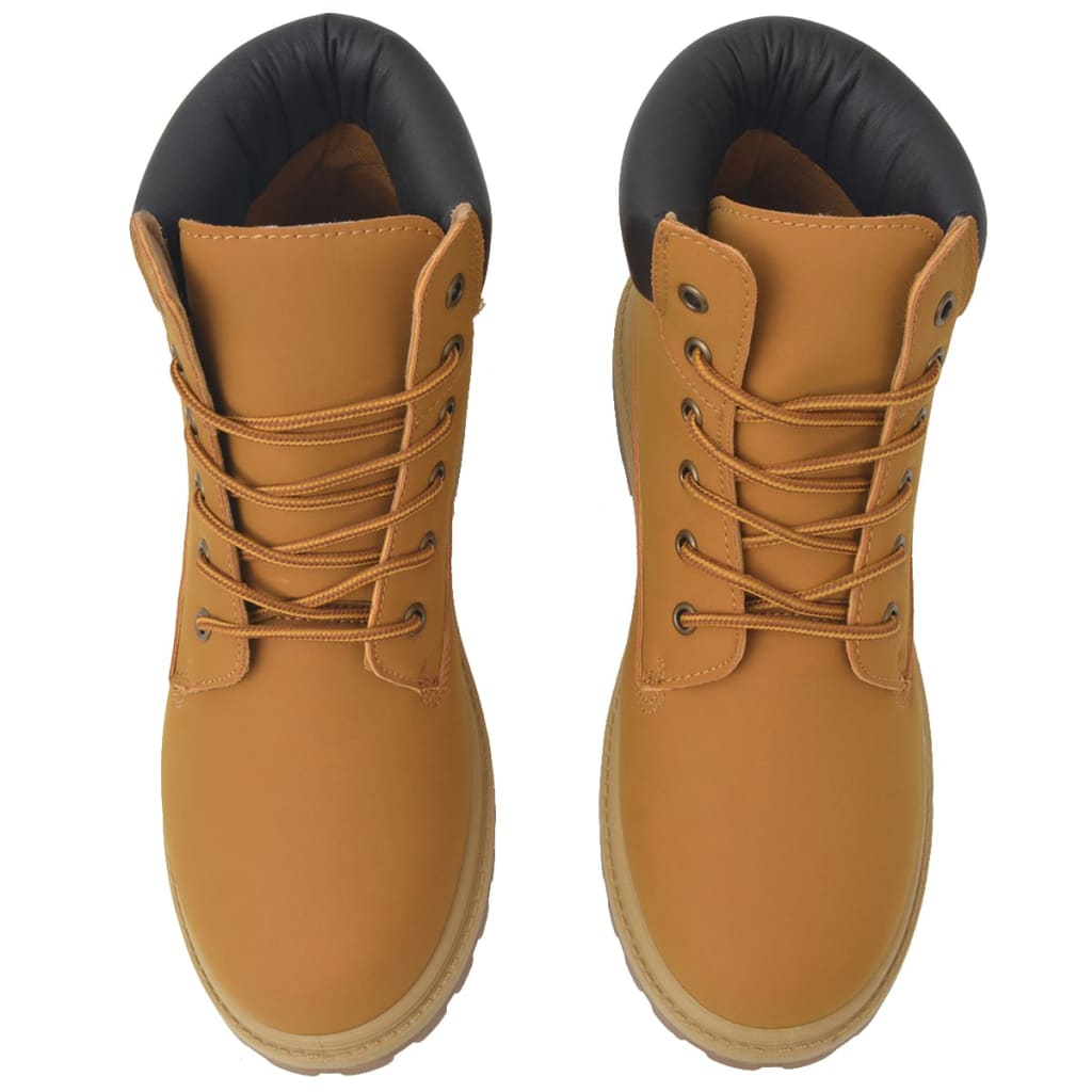 vidaXL Botas de hombre camel talla 43