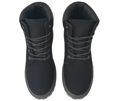 vidaXL Botas de hombre negras talla 40