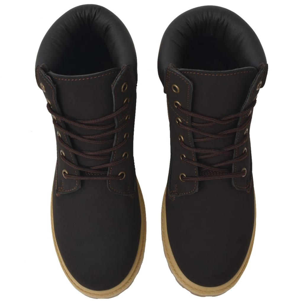 vidaXL Botas de hombre marrón talla 40