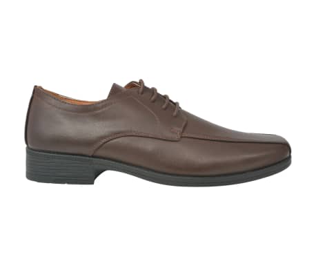 vidaXL Chaussures à lacets pour hommes Marron Pointure 42 Cuir PU