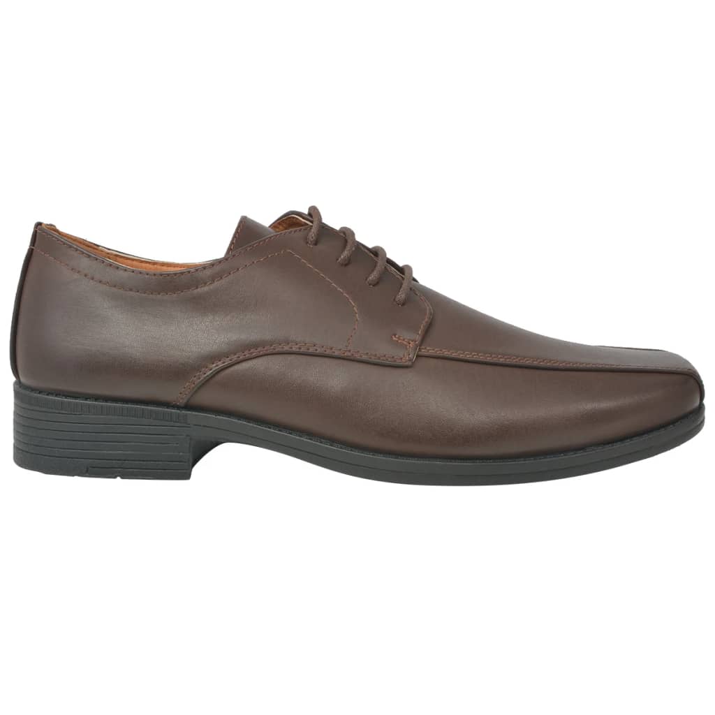 vidaXL Chaussures à lacets pour hommes Marron Pointure 43 Cuir PU