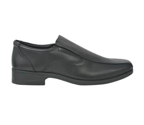 vidaXL Men's Loafers Black Size 6.5 PU Leather