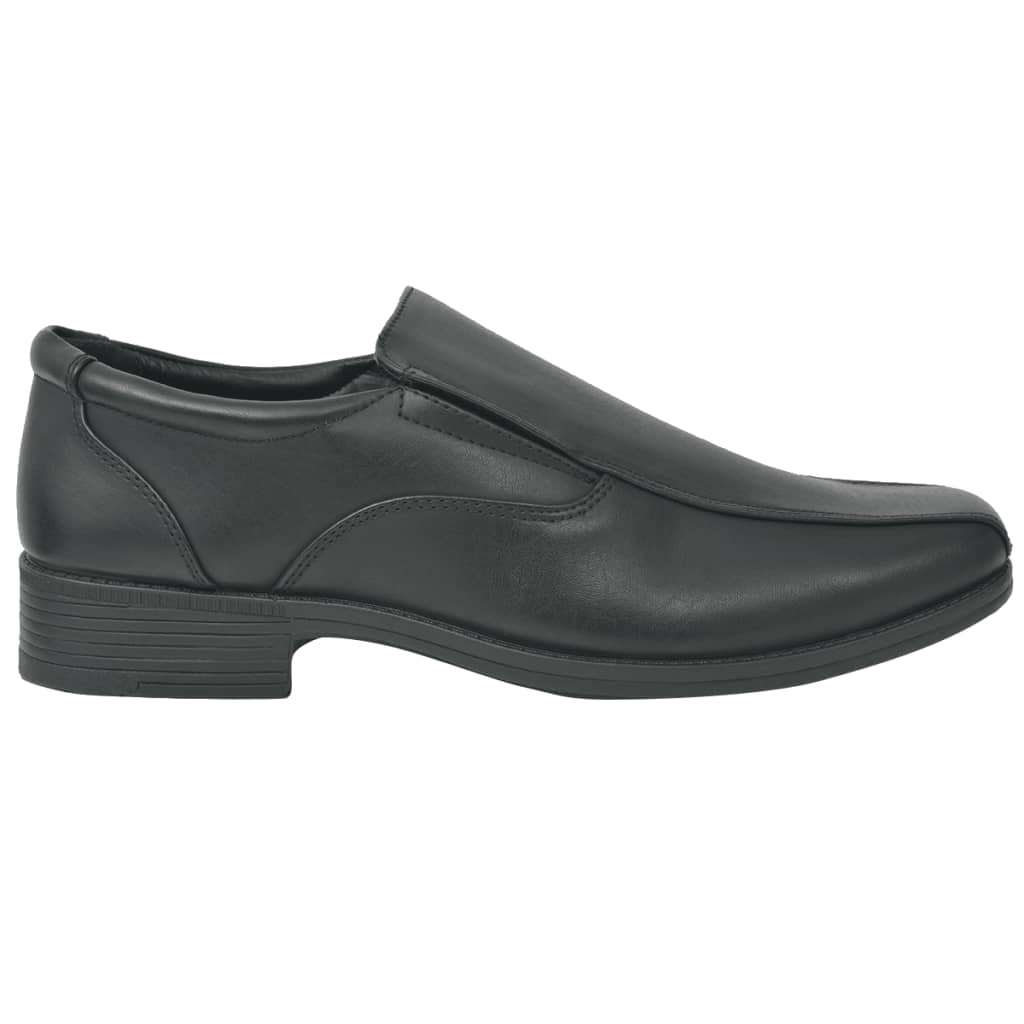 vidaXL Men's Loafers Black Size 8.5 PU Leather