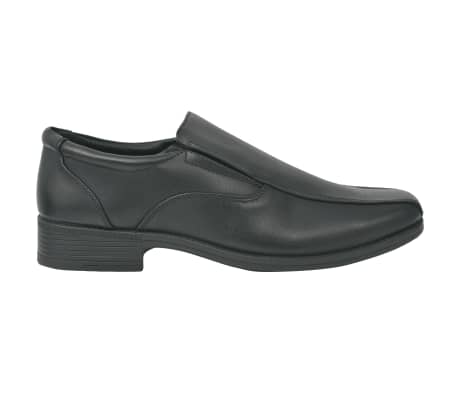 vidaXL Men's Loafers Black Size 8.5 PU Leather