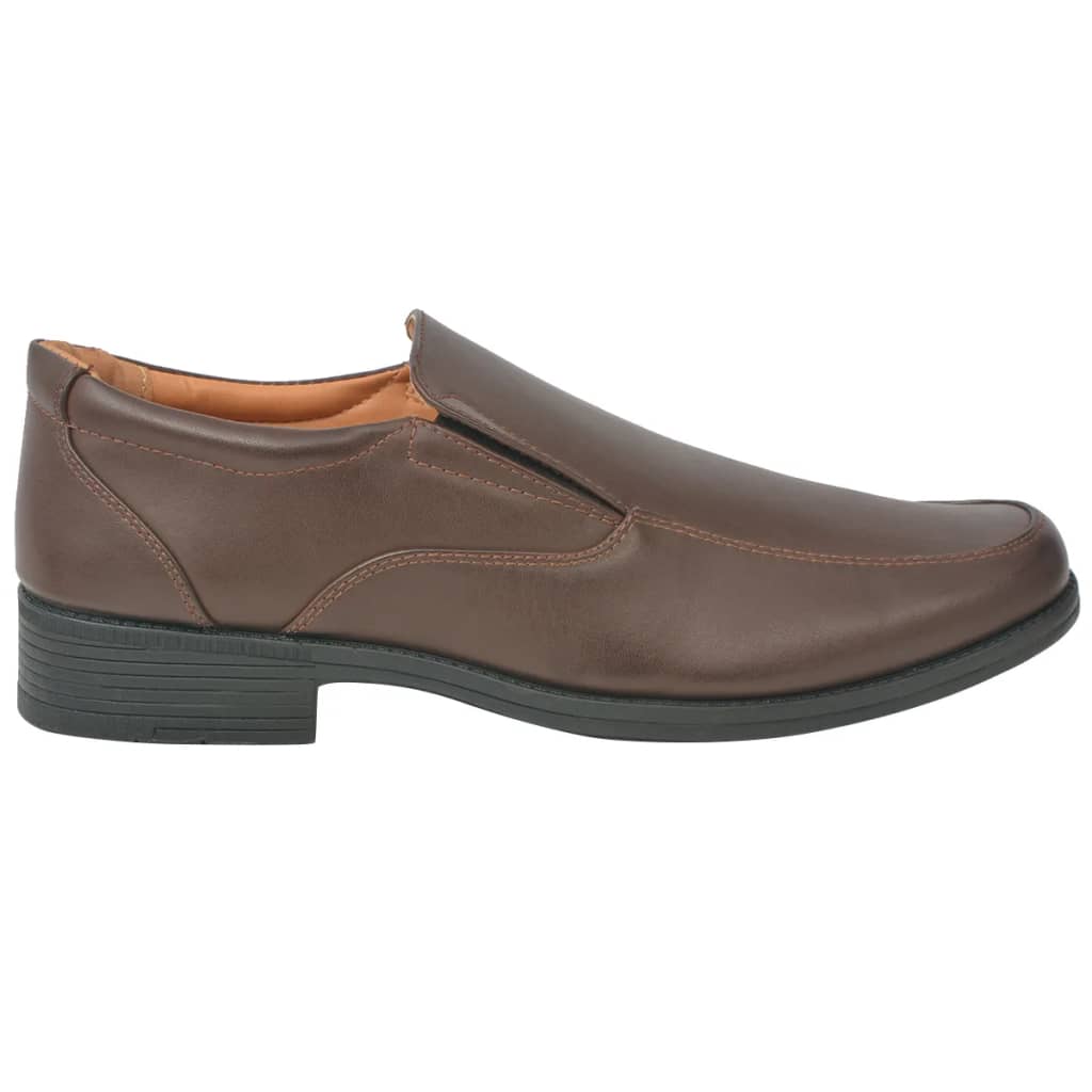 vidaXL Heren loafers bruin maat 41 PU leer