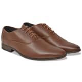 vidaXL Scarpe da Uomo Eleganti con Lacci Marroni Misura 43 in Similpelle