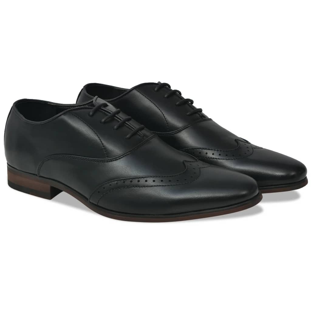 Miesten Oxford-kengät musta koko 41 keinonahka