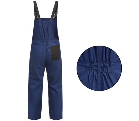 vidaXL Men's Bib Overalls Size M Blue