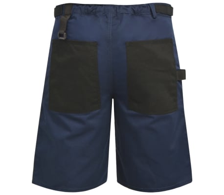 vidaXL Korte werkbroek voor mannen maat M blauw