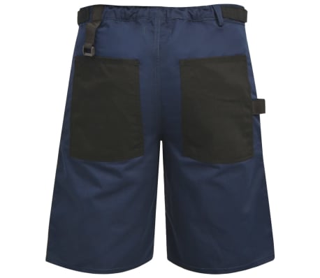 vidaXL Pantalones cortos de trabajo de hombre talla XXL azul