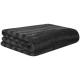 vidaXL Sofaüberwurf Kunstfell Schwarz 100 x 150 cm