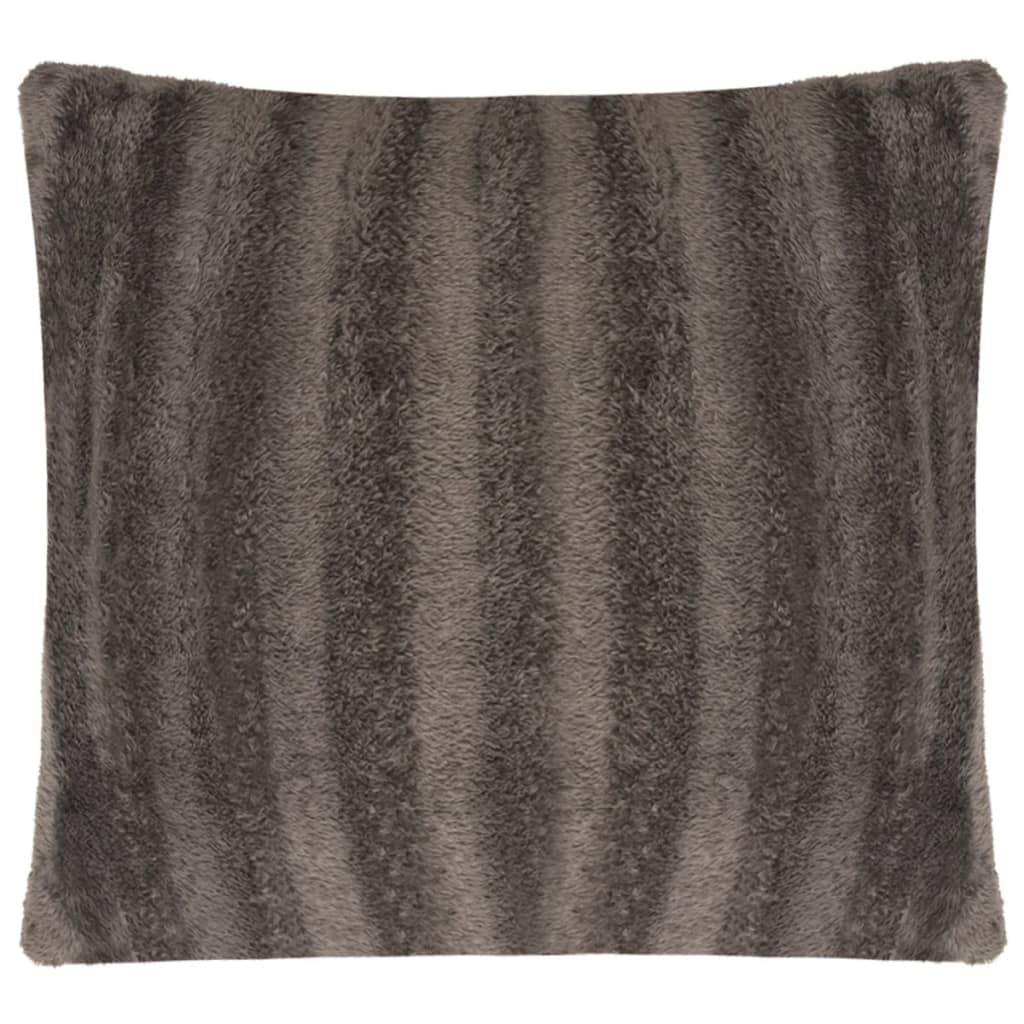 vidaXL Cushion Covers 2 pcs Faux Fur 50x50 cm Grey