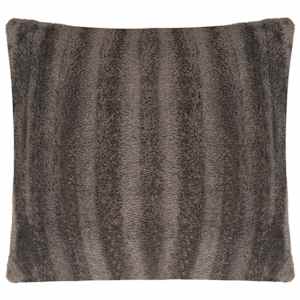 vidaXL Pagalvėlių užvalkalai, 2vnt., dirbtinis kailis, 50x50cm, pilka