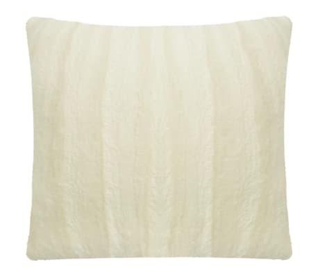 vidaXL Cushion Covers 2 pcs Faux Fur 50x50 cm Cream