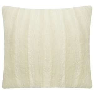 vidaXL Kissenbez&uuml;ge 2 Stk. Kunstfell 50x50 cm Cremewei&szlig;