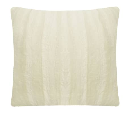 vidaXL Cushion Covers 2 pcs Faux Fur 80x80 cm Cream