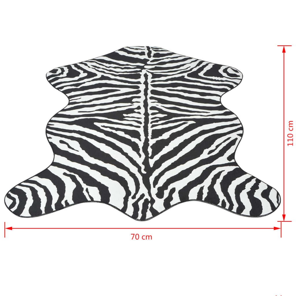 Szőnyeg 70x110 cm zebra mintázattal 
