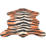 vidaXL Formet teppe 110x150 cm tigermønster